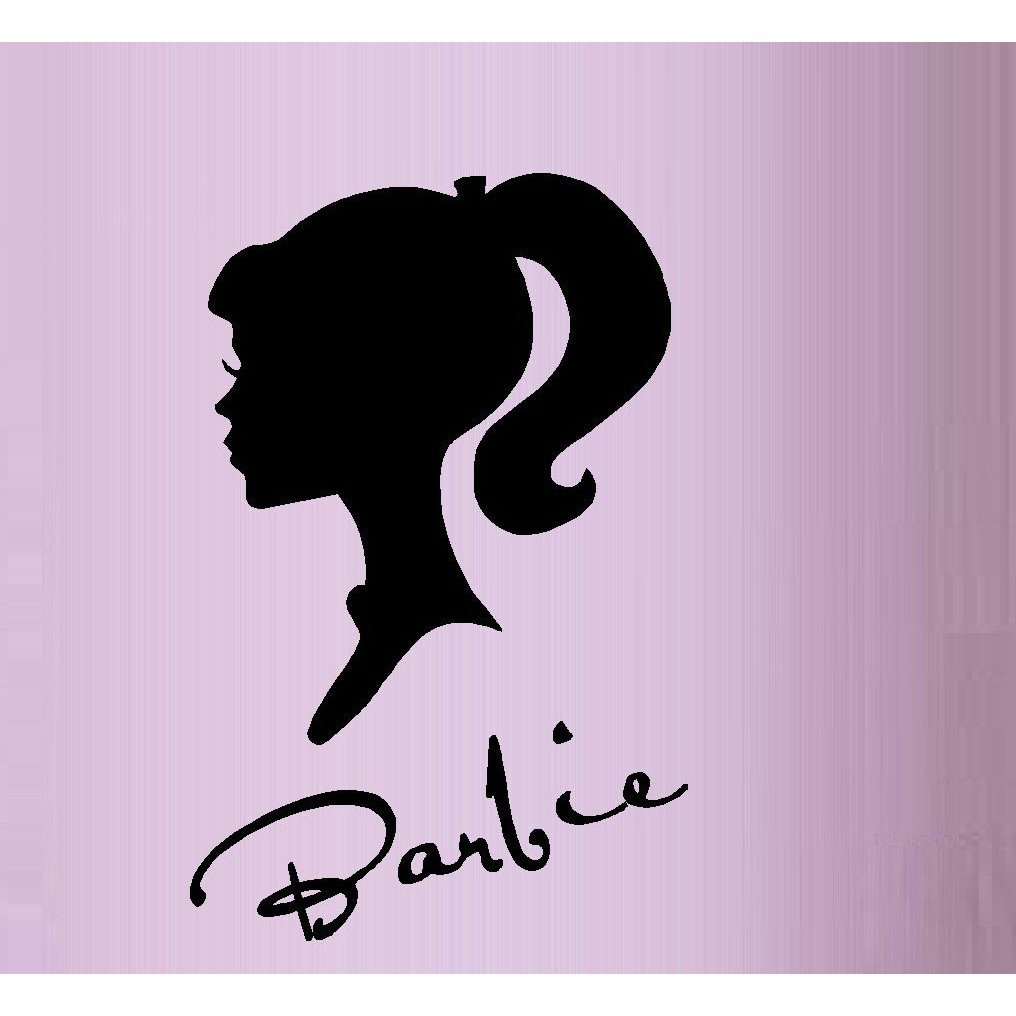 barbie car sticker