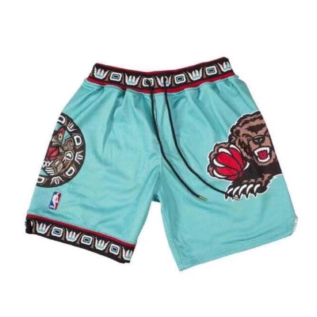 NBA just don Memphis grizzlies shorts 