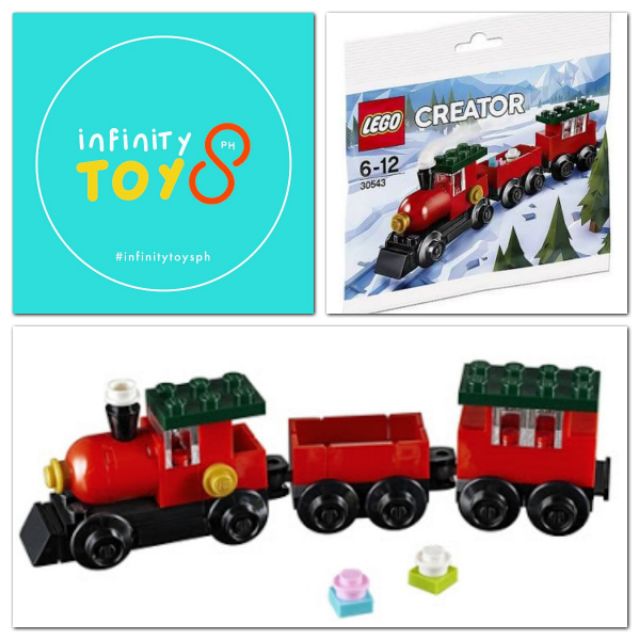 lego christmas train polybag