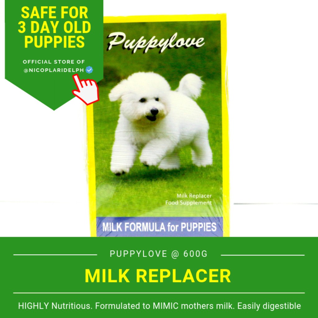 PuppyLove Dog Milk Replacer with Nutritious High Protein Formula for Puppies (600g) Shopee