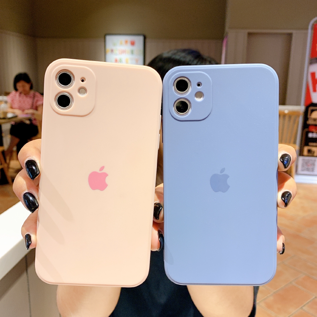 Iphone Silicone Case Flat Angle Iphone 11 Pro Max 11 Iphone Pro Frosted Apple Cover Eight Colors All Inclusive Lens Shopee Philippines