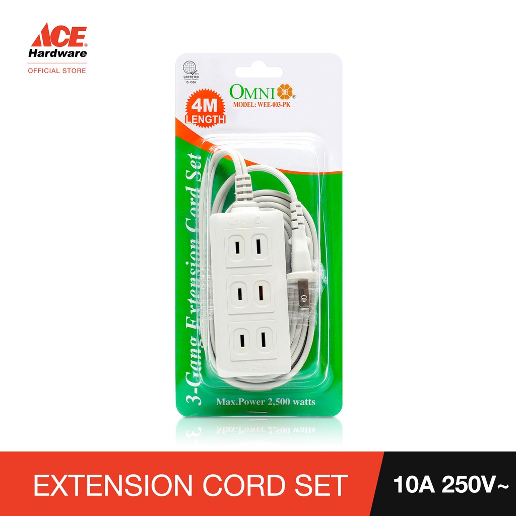 OMNI Extension Cord Set 4M Wee003 Shopee Philippines