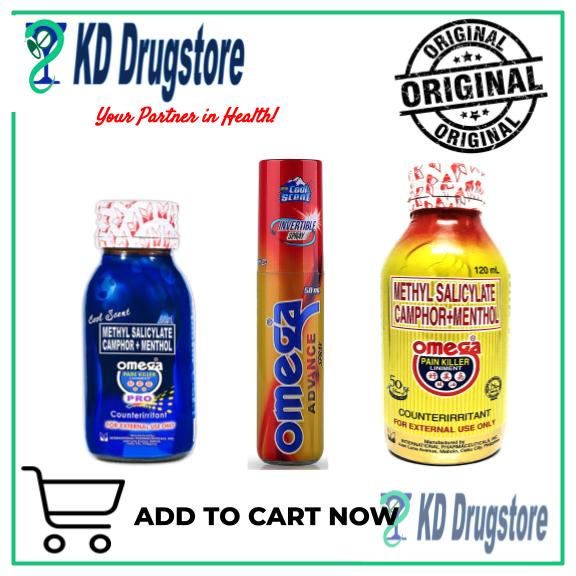 OMEGA PAIN KILLER LINIMENT 120ML/ OMEGA PRO COOL SCENT (BLUE) LINIMENT