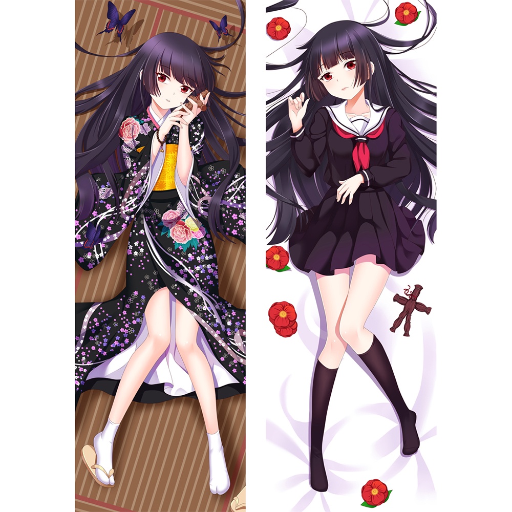 Enma Ai Dakimakura Cosplay Pillow Case Hugging Anime Body Pillow Cover Otaku Bedroom Bedding 5834