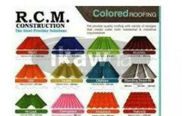 Colored Roofing Rib Type And Corrugated Tile Type Shopee Philippines