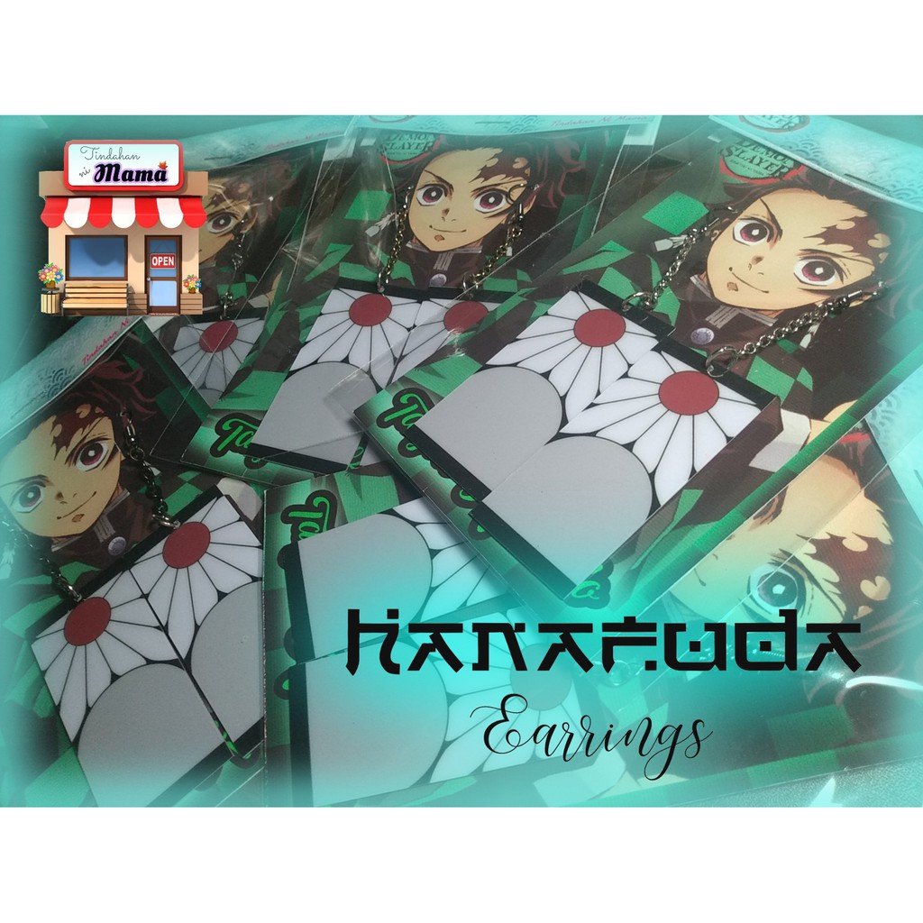 Kimetsu no Yaiba HANAFUDA Original Fan art Earrings for ...