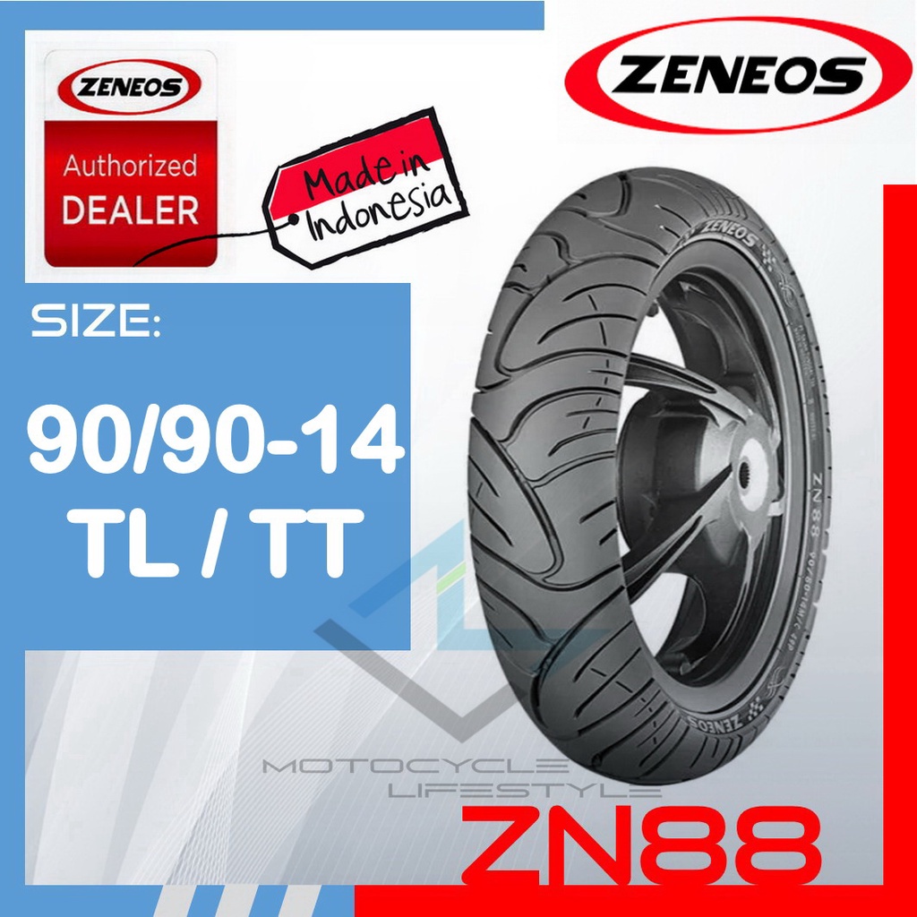 Zeneos ZN88 90/90 R14 Motorcycle Tire Tubeless Shopee Philippines