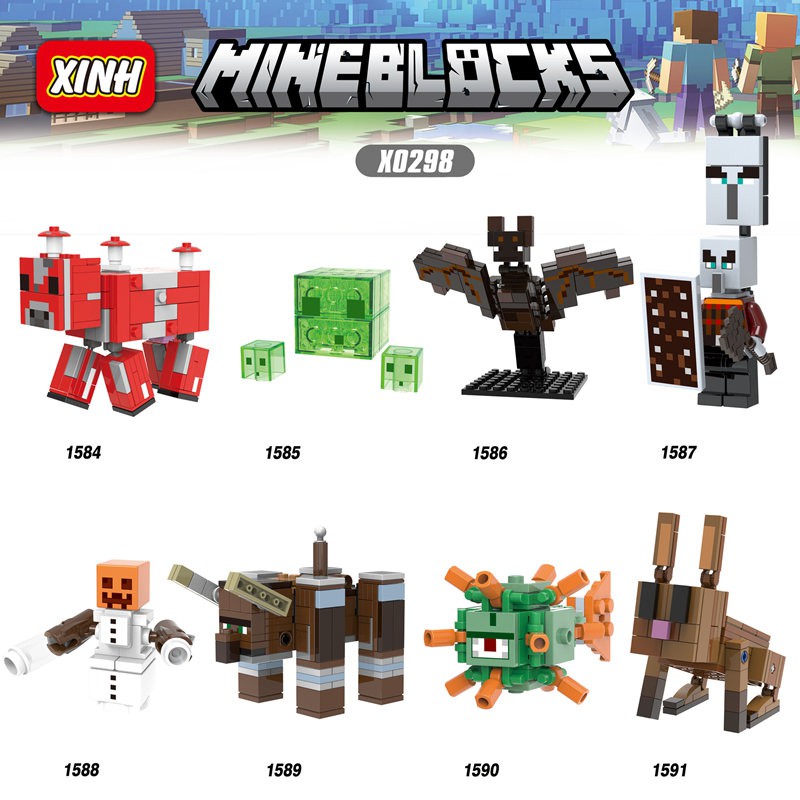 Mine Craft Building Blocks Minifigures Kids Gift Education Toy Christmas X0298 Shopee Philippines