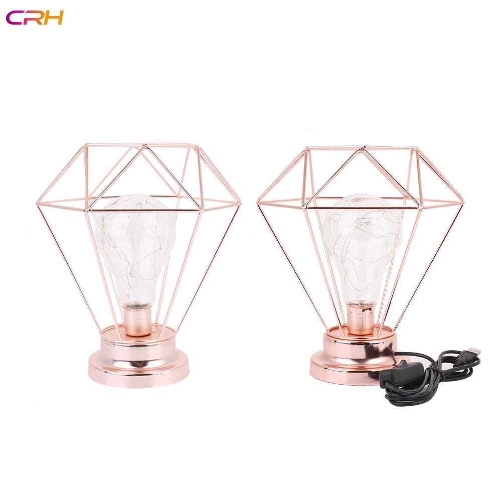 rose gold battery lamp