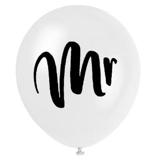 10PCS 10inch Mr Mrs Just Married Latex Balloons Bride Printed Helium Balloon #4