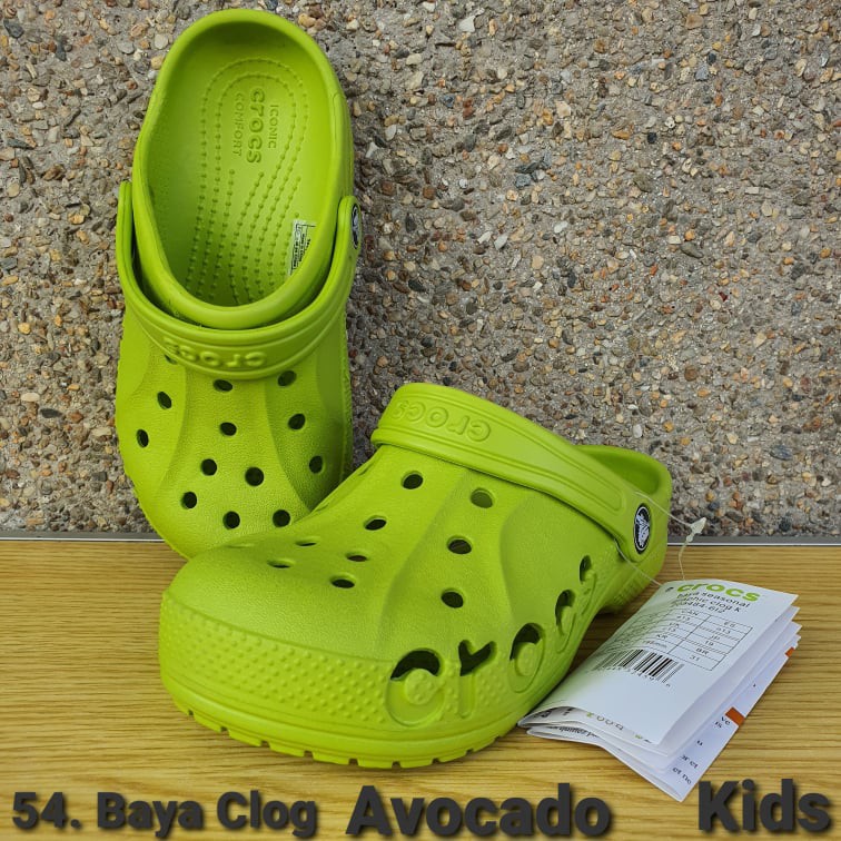 Onhand 100% Authentic Crocs 54. Crocs Baya Clog Kids Avocado | Shopee  Philippines