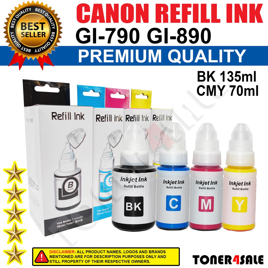 Canon Refill Ink Gi 790 0 For G1010 G10 G3000 G3010 G30 G4010 G40 Shopee Philippines