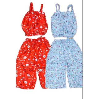 2PAIRS Summer Sexy Terno Square Pants Croptop Style for Girl Toddler and Kids Age 1-4years Old #2