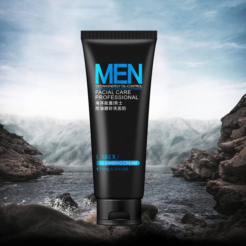 Laikou Men S Oil Control Scrub Cleanser Cleansing Foam Cream