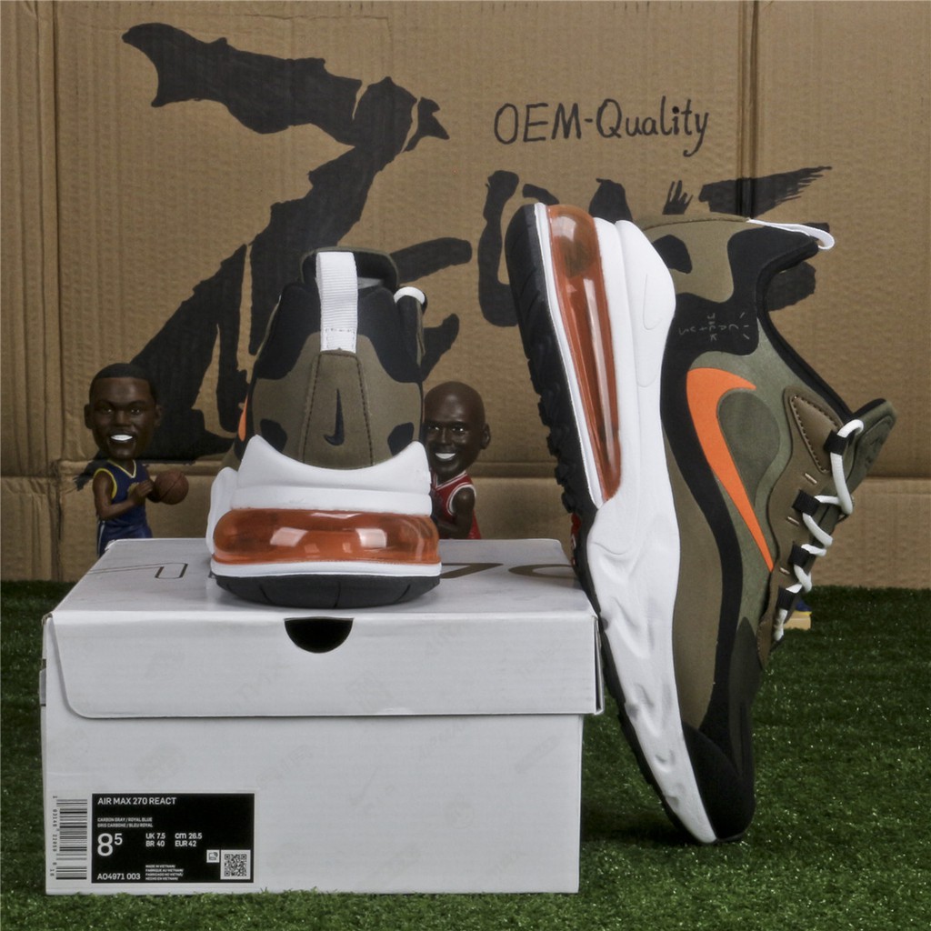 nike react army green