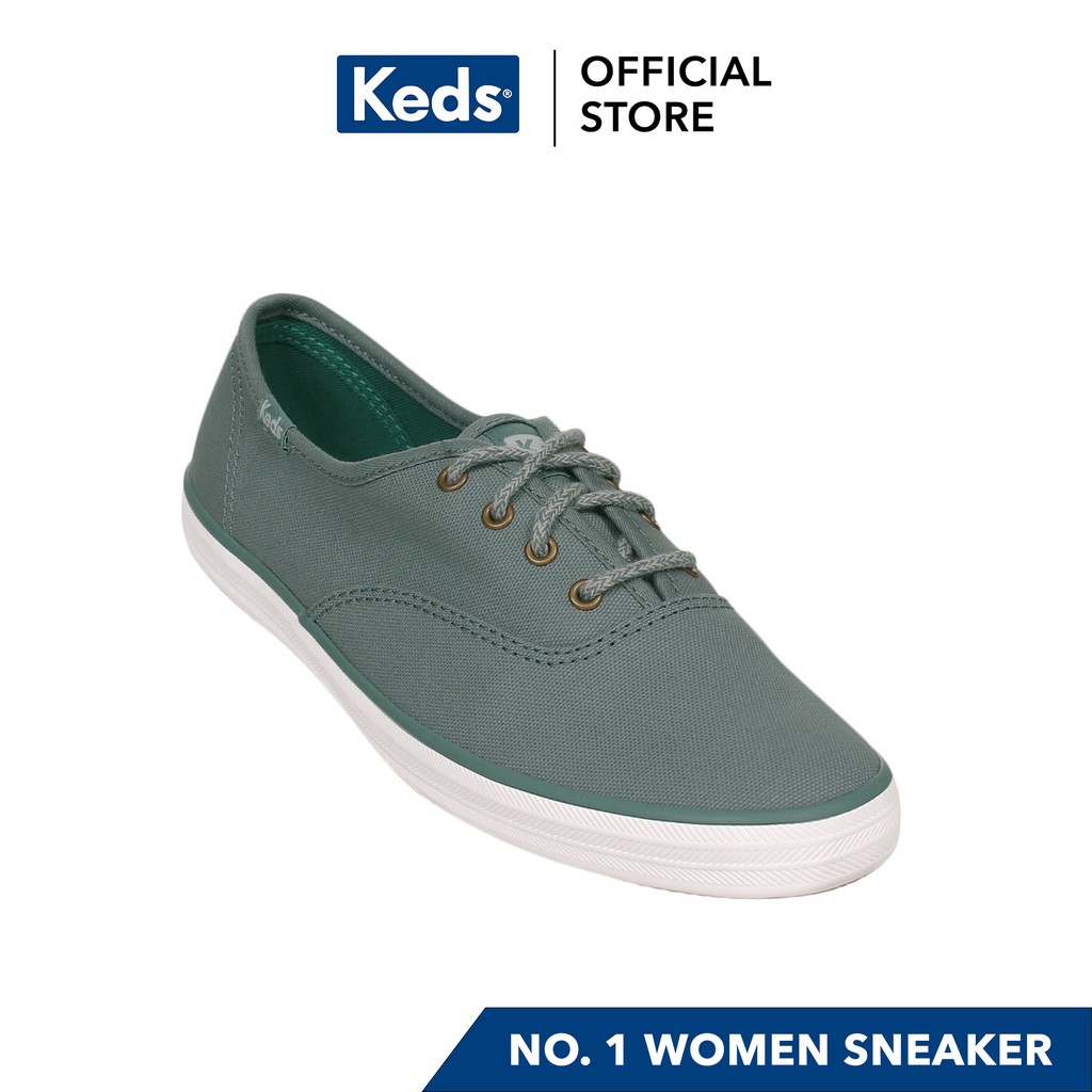 keds women's champion light blue oxford sneaker