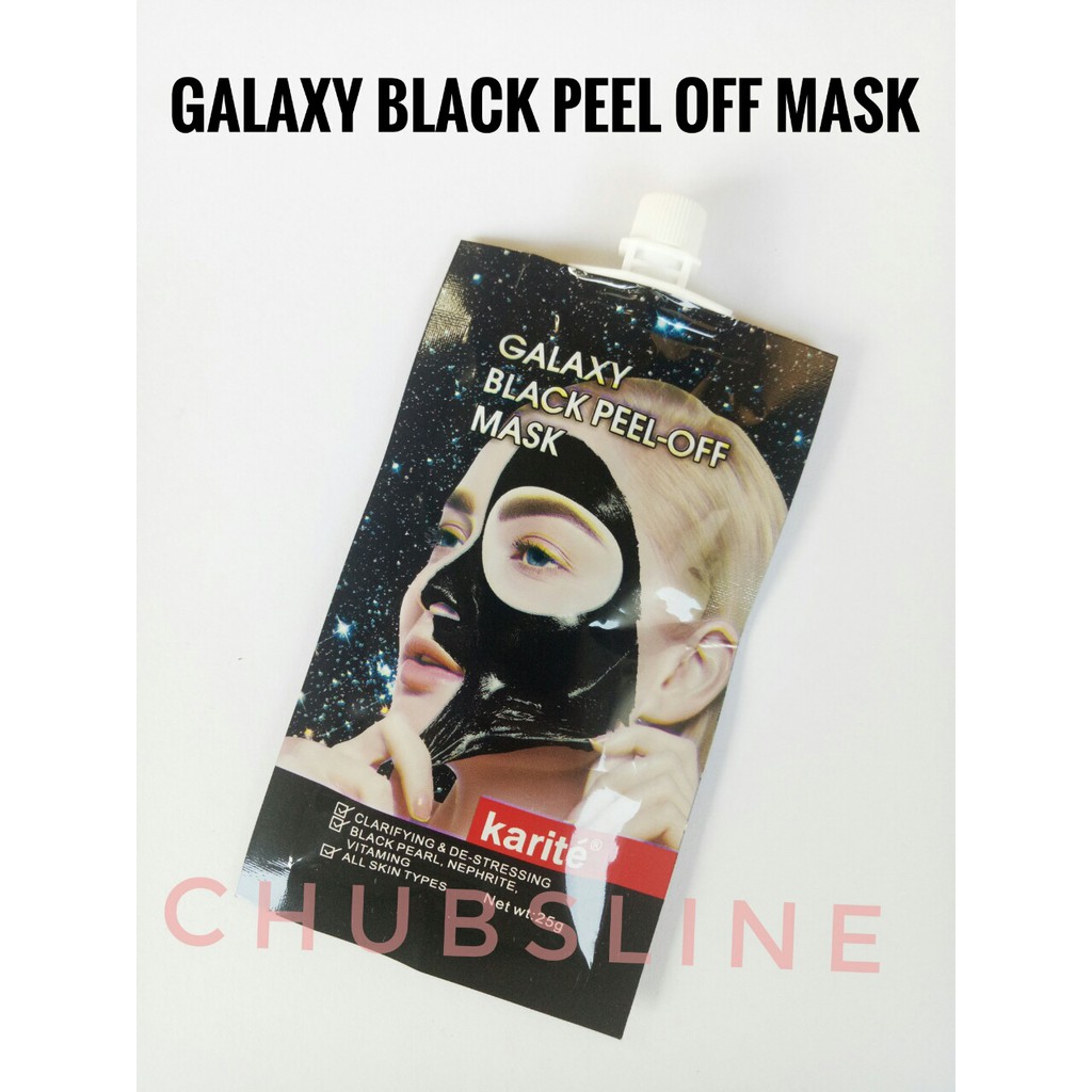 black peel off mask