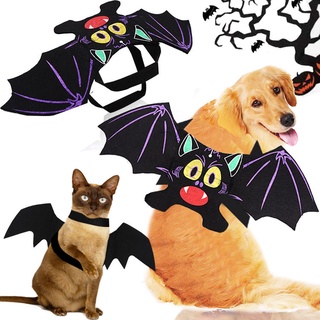 MUC [YF1165] Halloween Pet Bat Wing Puppy Batman Decoration Big Dog Funny Clothes Black Cat Festive Bat Costume Supplies