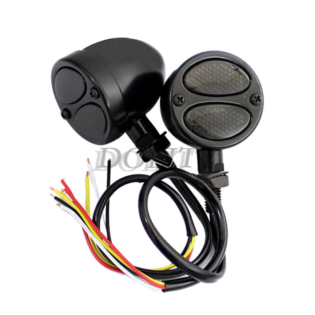 MagiDeal Motorcycle Highway Bar LED Turn Signal Driving Lights for