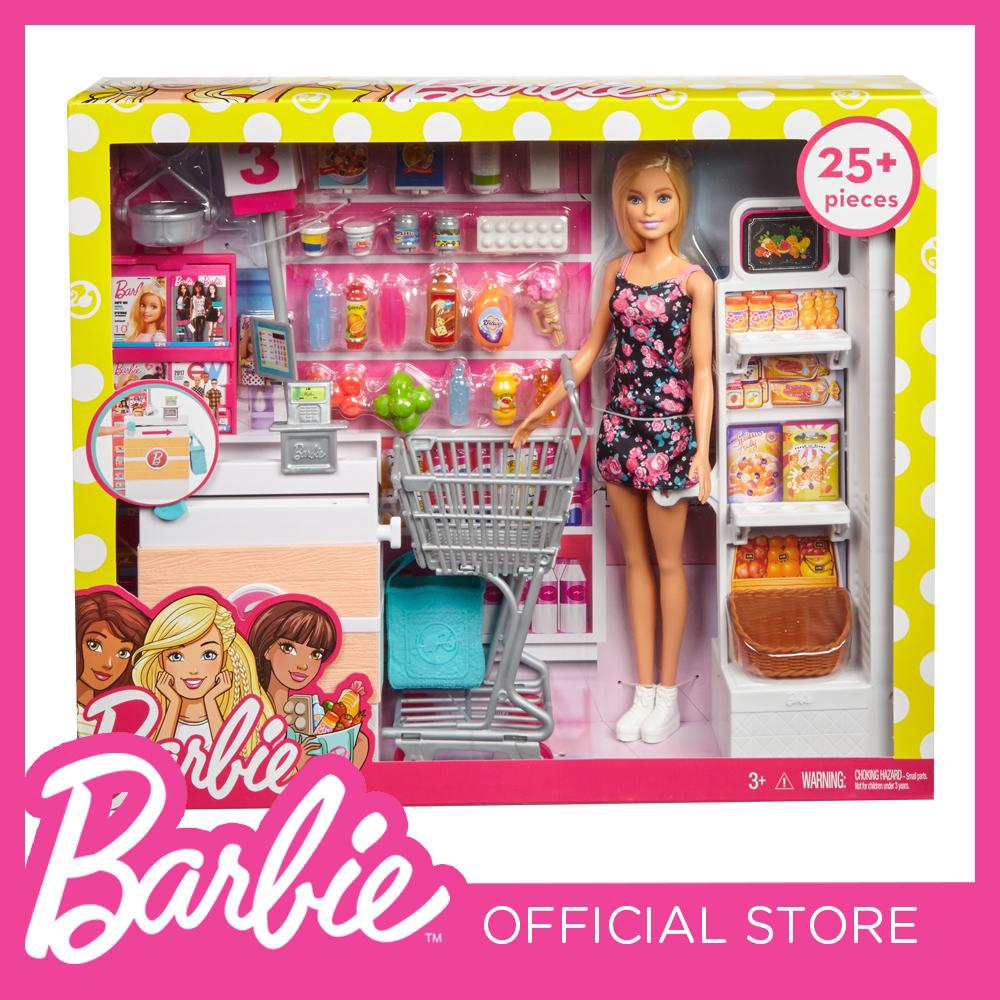 barbie grocery shopping