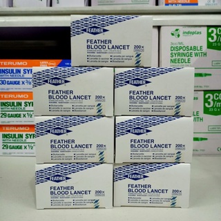 Feather Blood Lancets 200 PCs. Sterile | Shopee Philippines