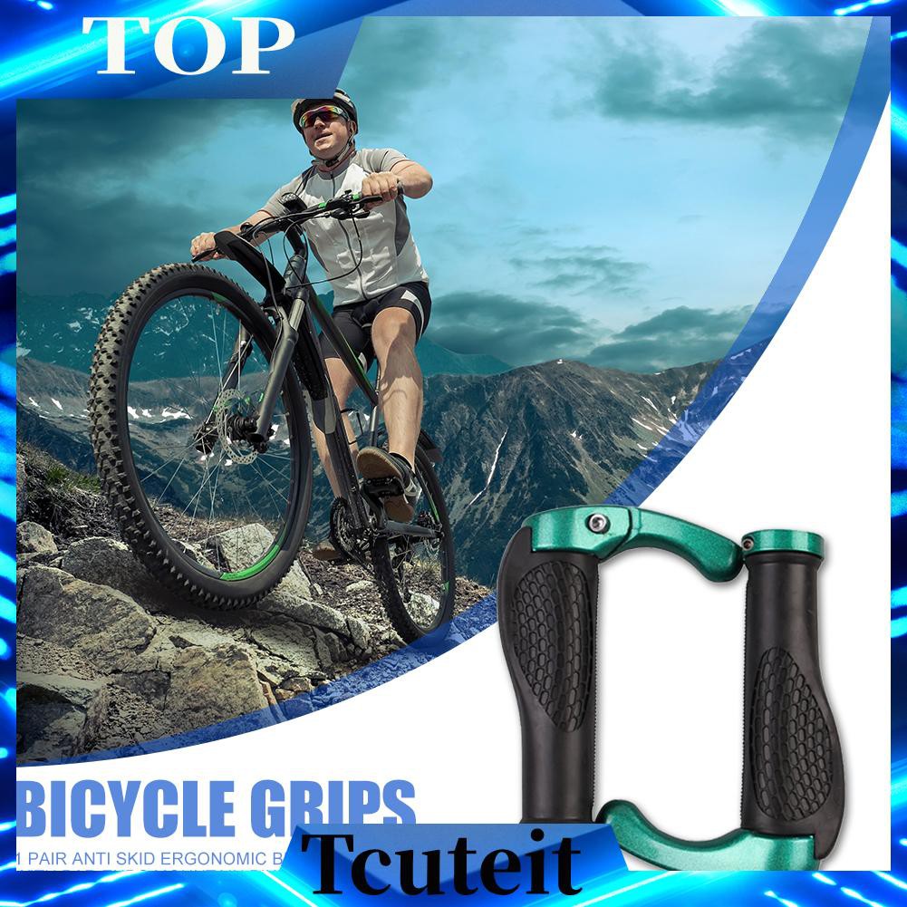 teal mountain bike grips