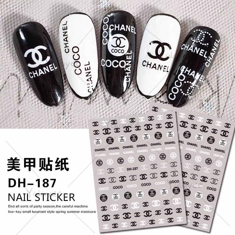 white nail stickers