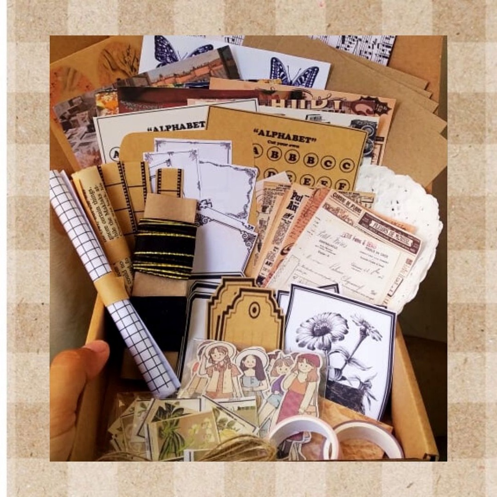 Journal kit (Vintage starter bundle) | Shopee Philippines