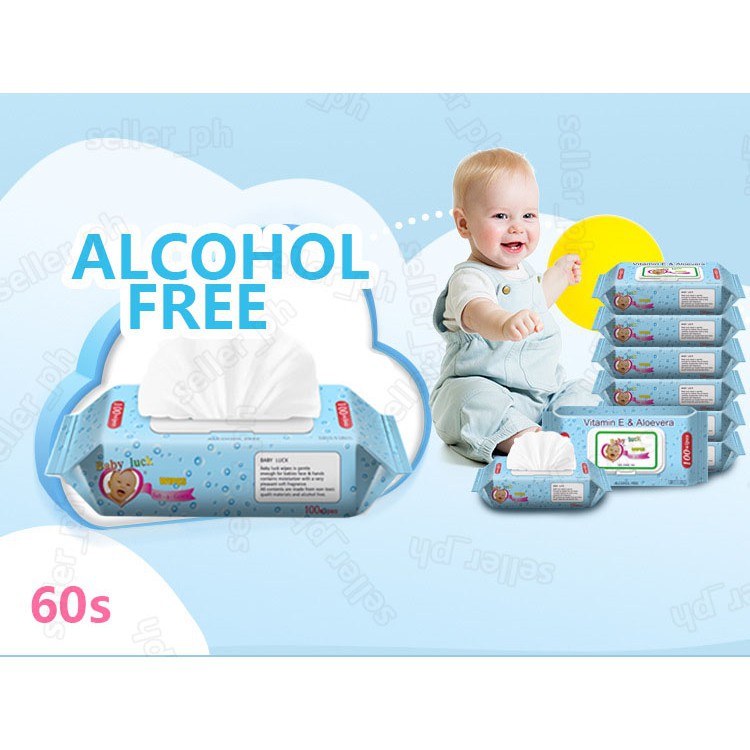 baby wipes with alcohol