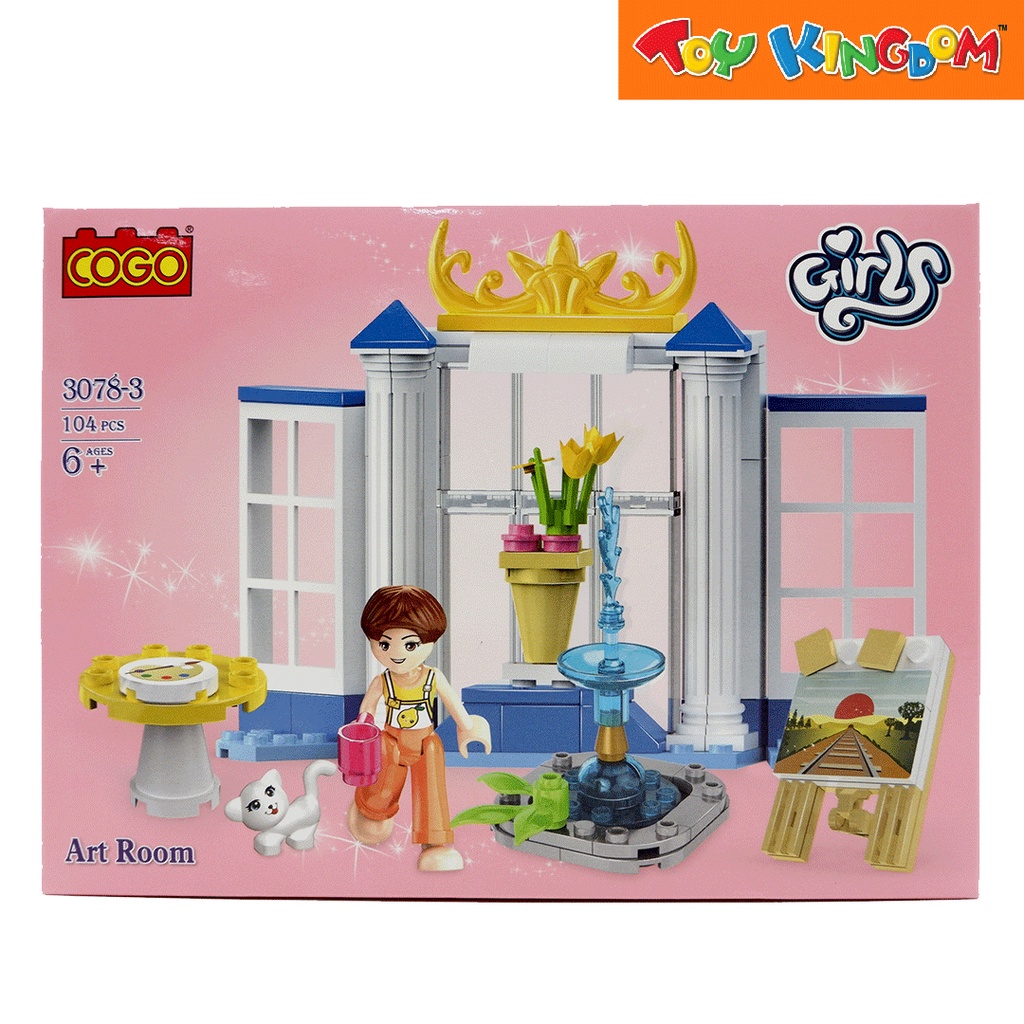 Cogo Girls Art Room Building Blocks Building Blocks Shopee Philippines