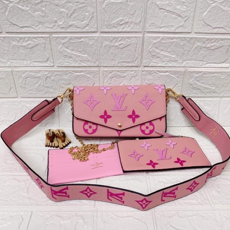 lv sling bag pink