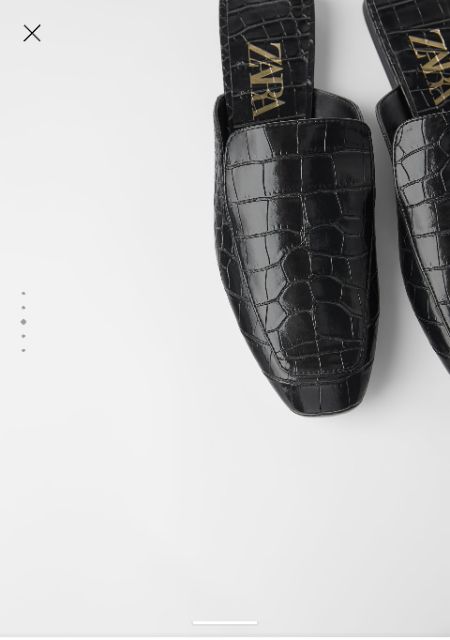 animal print flat mules