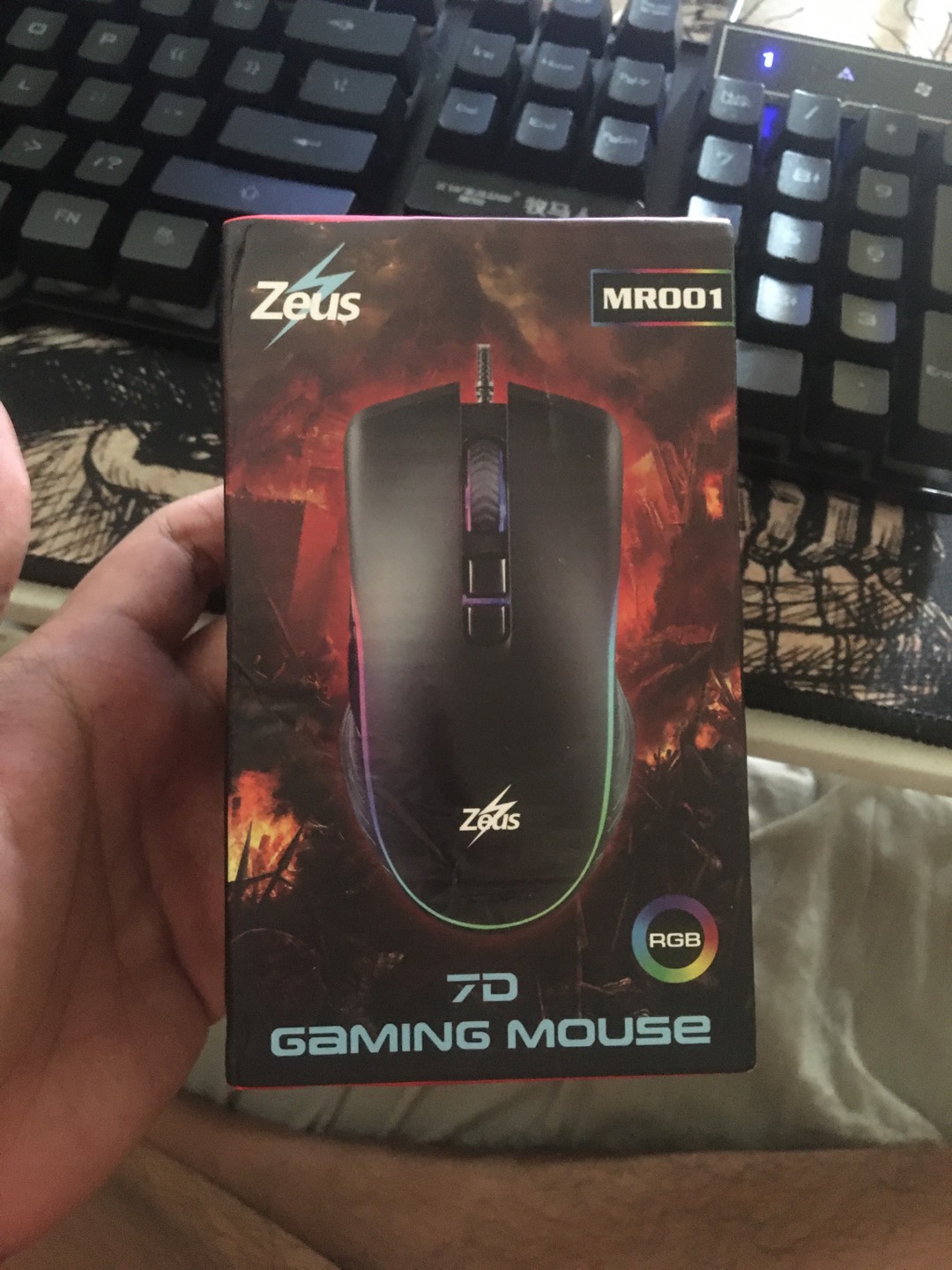 Zeus MR001 ( Z - Lance Head ) Wired Gaming Mouse RGB Backlight Gaming