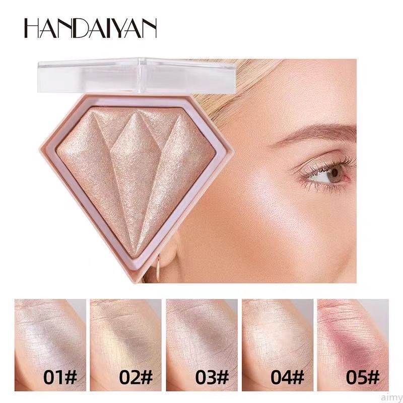 Handaiyan Diamond Face Contouring Shimmer Highlighter Palette Makeup Bright  Glitter Powder Highlight | Shopee Philippines