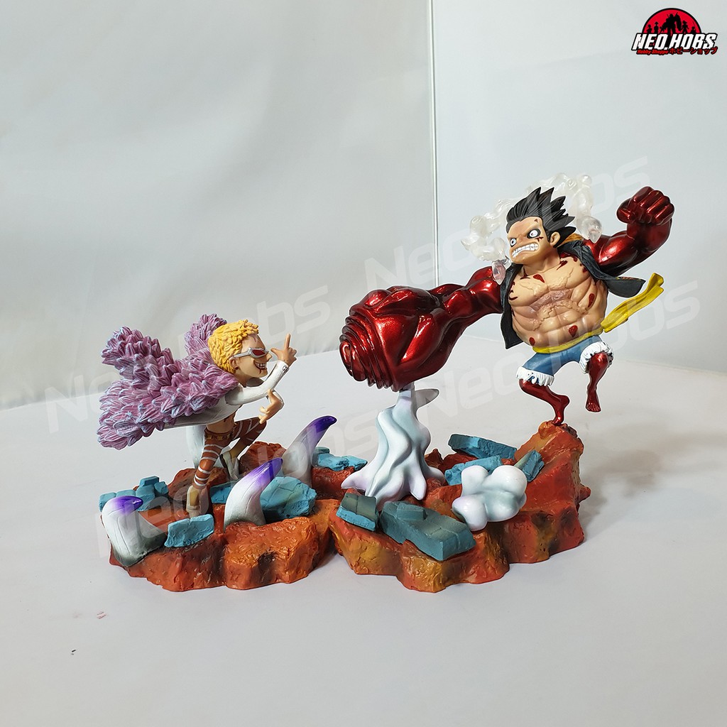 GK KO One Piece Luffy Vs Doflamingo Showdown Chibi | Shopee Philippines