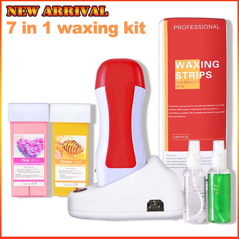 7 In 1 Handheld Waxing Kit SPA Roller Wax Hair Removal Complete Waxing