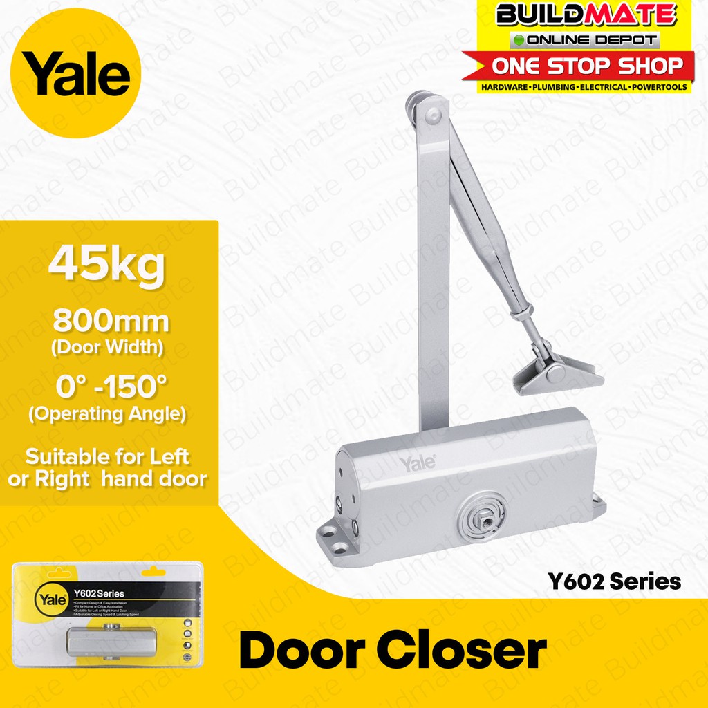 YALE Door Closer 45kg Y602 Series •BUILDMATE• Shopee Philippines