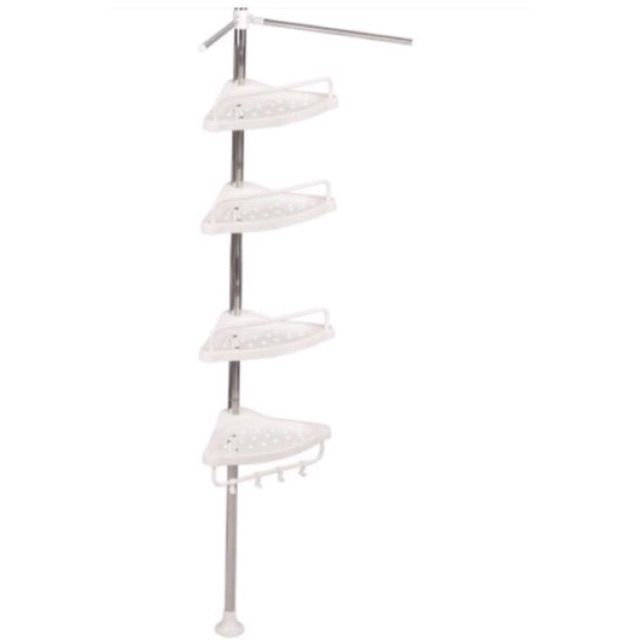 Угловая полка для ванной Multi Corner Shelf GY-188. Угловая полка для ванной Multi Corner Shelf. Угловая полка для ванной (Multi Corner Shelf) / Art-0342 высота. Телескопическая угловая полка для ванной.