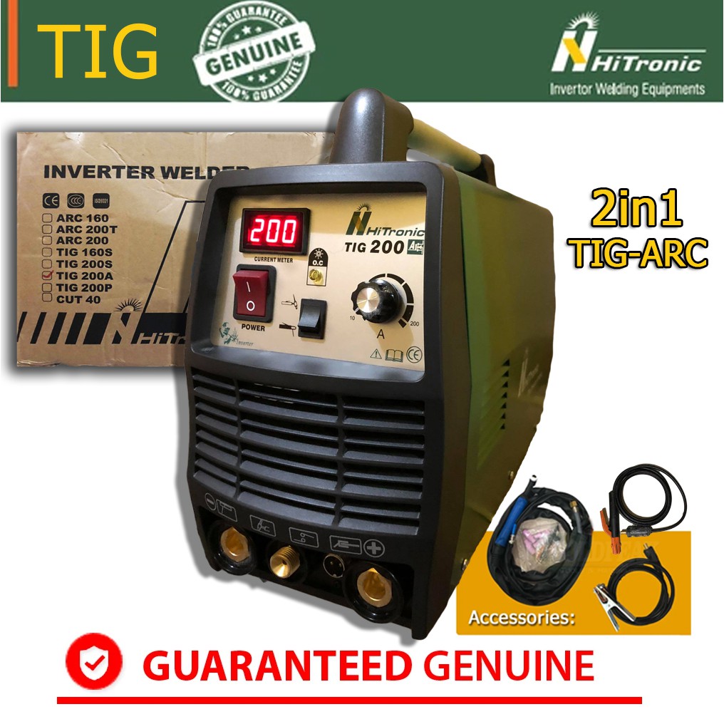Hitronic TIG 200A / 200CT DC Welding Machine 2in1 TIG and ARC