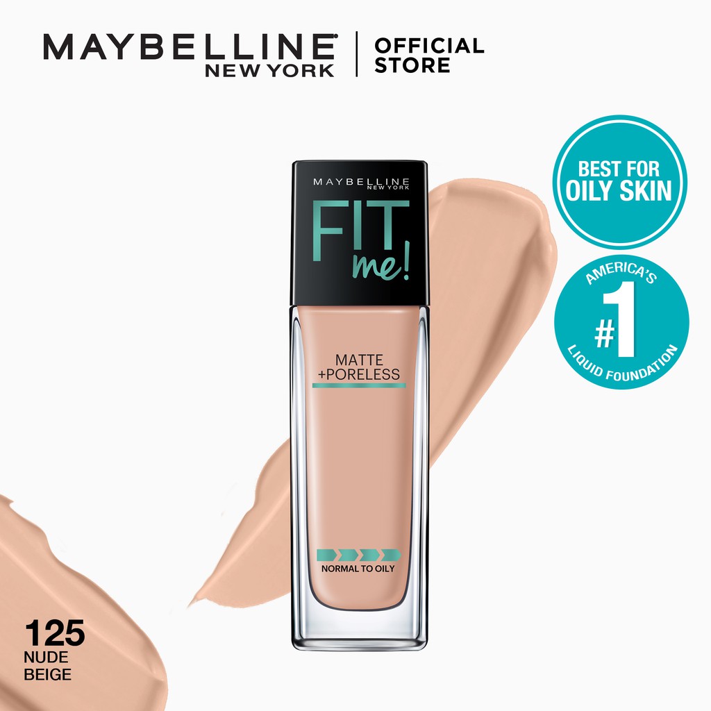 Maybelline Fit Me Matte + Poreless Liquid Foundation | Shopee Philippines