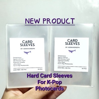 Boraverse PH | 56mm x 87mm | Hard | Card Sleeves for K-Pop Photocards | 50 PCS