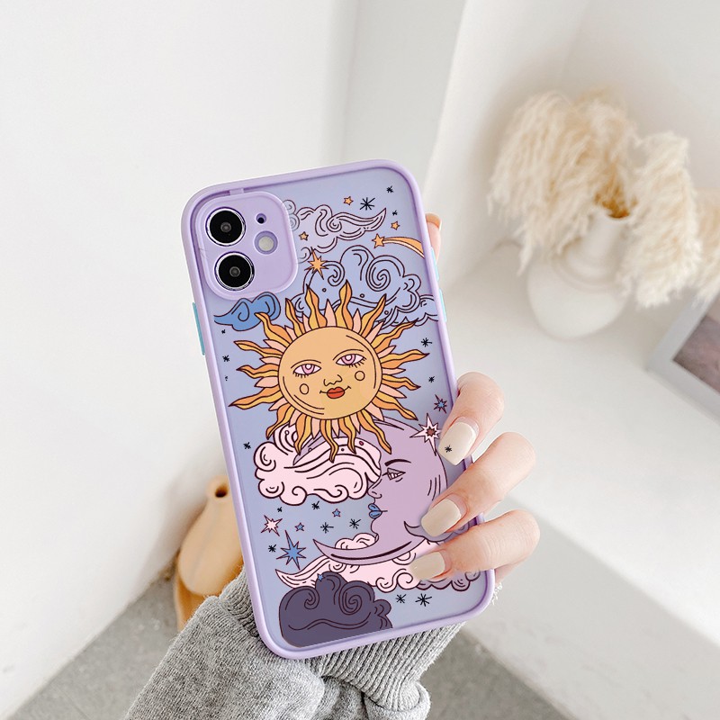 JAMULAR Funny Sun Moon Face Shockproof Phone Case For iPhone 11 Pro 12 7 XS  MAX X XR SE20 8 Plus Sof | Shopee Philippines
