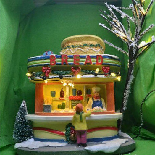 Christmas village accessories Bread cart  Shopee Philippines