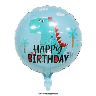 78Pcs Dinosaur birthday decoration dinosaur aluminum film balloon set children birthday Baby Shower  party supplies #3