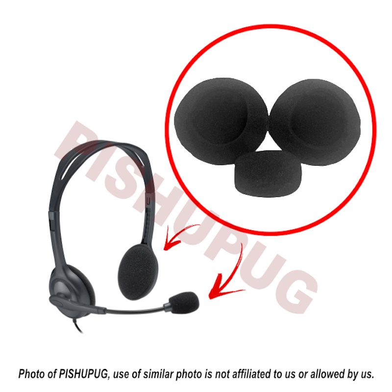 1 set Ear and Mic Foam Cover For Logitech Plantronics Jabra Headsets