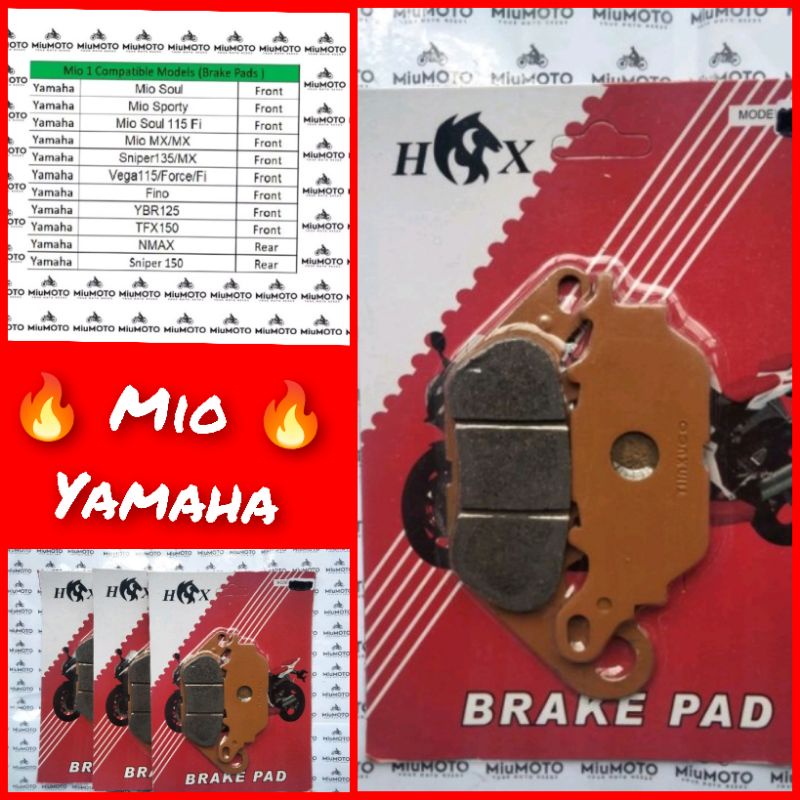 MIO Sporty Brake Pad comp. Sniper 135 Front / MIO2 / MIO FINO /Mio 115