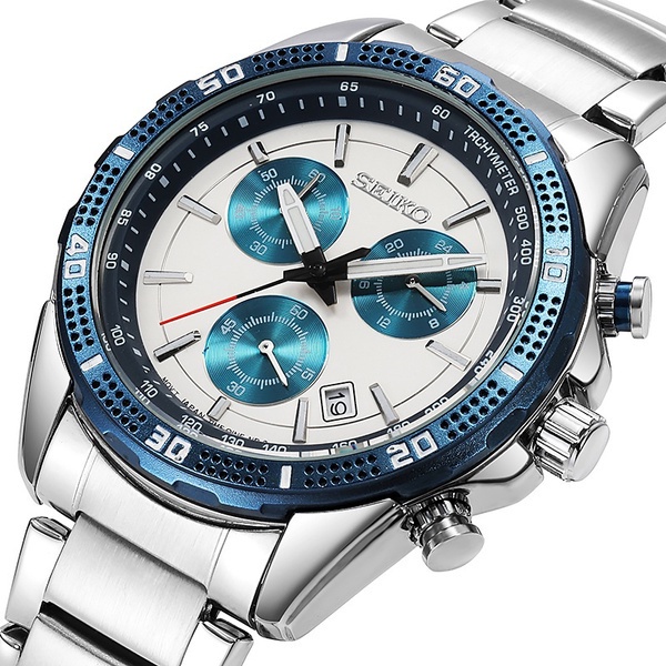 2022 New Seiko Men's Automatic Watch Japan Stainless Steel Blue Angel  Chronograph Diver Sports Quartz Watch | Shopee Philippines
