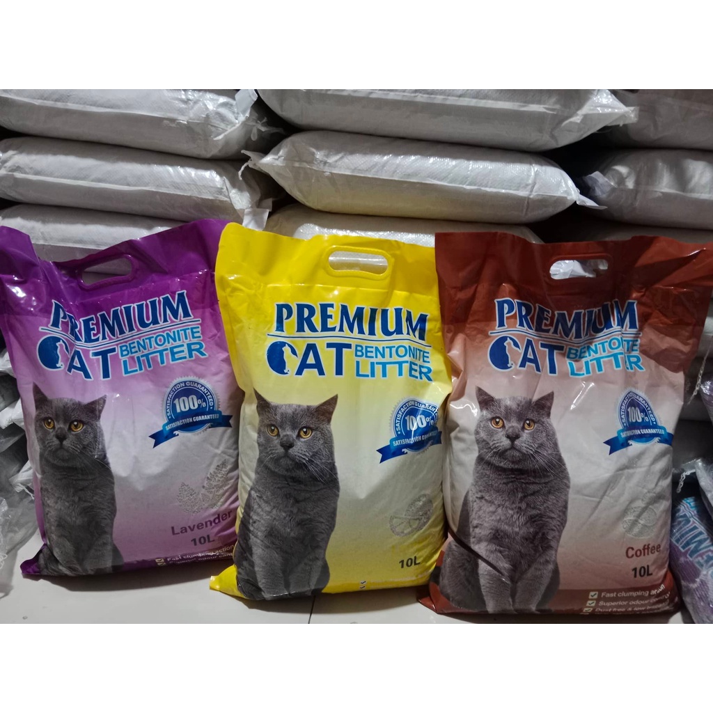 PREMIUM CAT BENTONITE LITTER 10L Shopee Philippines