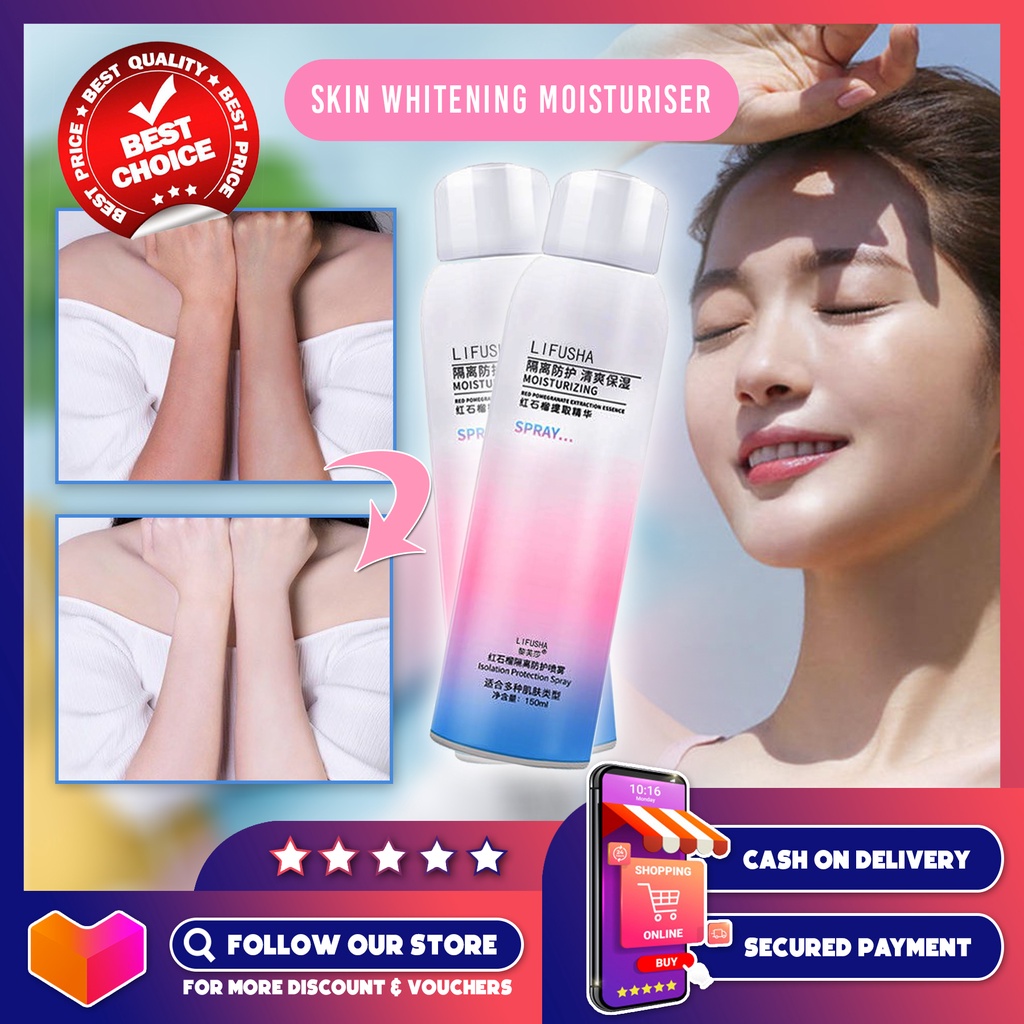 ORIGINAL MAYCREATE LIFUSHA Skin Whitening Spray Moisturizing Cream