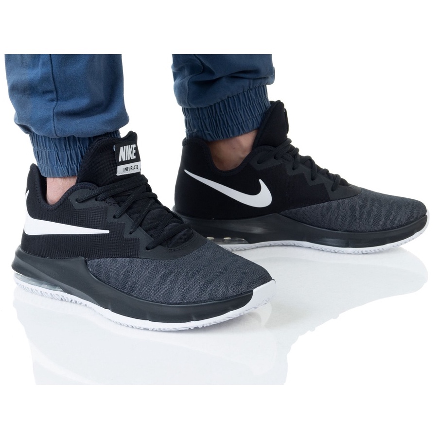 nike air max infuriate black and white